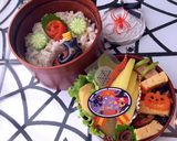 鶏天に抹茶塩 ハロウィン弁当 1030作り方10写真