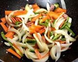 超楽々　濃厚屋台の焼きうどん　作ります作り方4写真