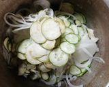 貴女風味でラッキョ入り皮付きポテト。作り方4写真