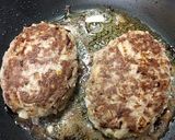 ☆ご飯とみそ汁の時の簡単ハンバーグ♪作り方4写真
