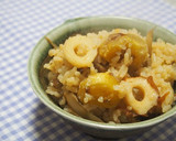 栗・竹輪とごぼうの炊き込みご飯！作り方5写真