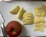 リンゴ2個♪フライパンでHM蒸しケーキ作り方1写真
