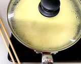 リンゴ2個♪フライパンでHM蒸しケーキ作り方5写真