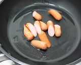きゃべつとウインナーの炒め物作り方3写真