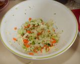 簡単朝ごはん！野菜入り卵焼き作り方1写真