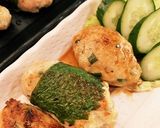 ササっとヘルシー♪ねぎまバーグ♬作り方3写真