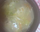 一人飯　レンジ鍋調理　餃子スープ作り方7写真
