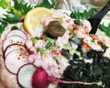🦊道産子❄白子のチタタプ盛り🐟️タチなめろう丨タツ作り方5写真