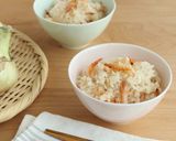 桜海老と新玉ねぎの炊きこみご飯作り方5写真