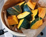 せいろ蒸しでカレー粉入かぼちゃサラダ作り方1写真