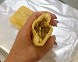 納豆チーズの油揚げ挟み焼き作り方3写真