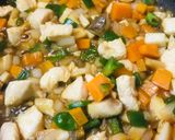 野菜ストックからの五目チャーハン作り方2写真