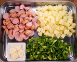 ウインナーとじゃが芋の♪にんにく醤油炒め作り方1写真