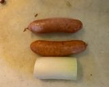 香薫ウインナーと長ネギの味噌そぼろ作り方1写真