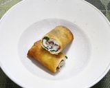 鰺と梅しその春巻き作り方5写真