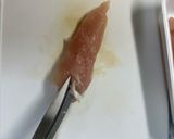 三姉妹の実家メシ・鶏ささみの梅じそ焼き作り方2写真