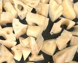 レンコン鶏もも肉ししとうのオイスター炒め作り方3写真