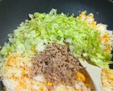レタスとツナ缶のチャーハン作り方6写真