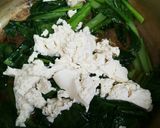 簡単♪美味しい☆小松菜と豆腐の卵とじ作り方3写真