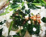 簡単♪美味しい☆小松菜と豆腐の卵とじ作り方4写真