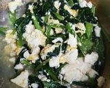 簡単♪美味しい☆小松菜と豆腐の卵とじ作り方6写真