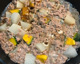 ほっくりかぼちゃと大根のひき肉とろみあん作り方4写真