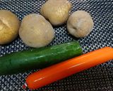 ピリリと程よい辛味！粒マスタードポテサラ作り方1写真
