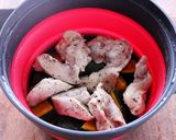 簡単！鶏むね肉とカボチャのホットサラダ作り方4写真