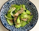 ★チンゲン菜とむきエビ♪簡単な炒め物作り方11写真