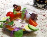 クリスマス・＊かぼちゃのリースサラダ＊・作り方10写真