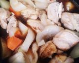 簡単に♪鶏もも肉とじゃがいもの煮物作り方4写真