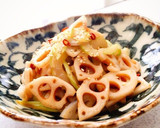 れんこんとセロリの塩きんぴら作り方5写真