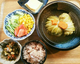 五目煮豆 切り昆布 大豆 豚こま肉 人参作り方6写真
