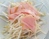 すぐ出来るよシャキ白だしで簡単もやしハム作り方1写真