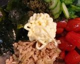 とんぶり・わかめツナサラダ作り方1写真