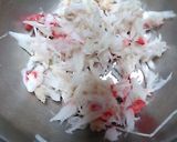 残りのカニのむき身で作る「カニ玉」作り方1写真