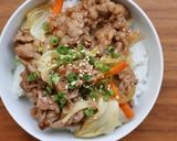 みんな大好き！簡単♪牛スタミナ丼作り方4写真
