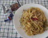 釜揚げしらすと青のりのペペロンチーノ♪作り方4写真
