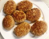節約☆鶏肉豆腐ハンバーグ作り方8写真