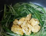 ☆甘辛たれで♪水菜と卵の炒め物☆作り方5写真