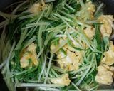 ☆甘辛たれで♪水菜と卵の炒め物☆作り方6写真