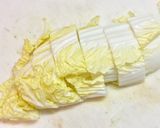白菜とベーコンの卵とじ作り方1写真