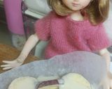 リカちゃん♡さつまいもでめがねのてんぷら作り方5写真
