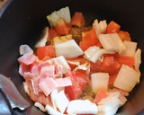 クタクタ〜トマトと残り物の白菜のスープ作り方5写真