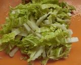 白菜とオレンジのしゃぶしゃぶサラダ作り方1写真