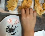 ハロウィン　お化け　エビワンタン作り方4写真