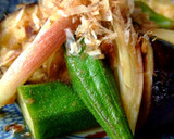 【夏野菜】茄子とオクラのポン酢炒め作り方3写真
