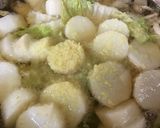 白ダシだけ。鶏と長芋と白菜のスープ作り方4写真
