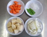 カレー風味肉じゃが作り方2写真
