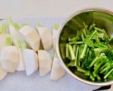 【簡単】まるごとかぶときのこのスープ作り方1写真